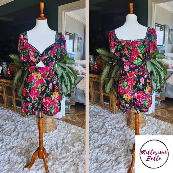 BCBG Max Azria Floral Romper - Picture 1 of 9